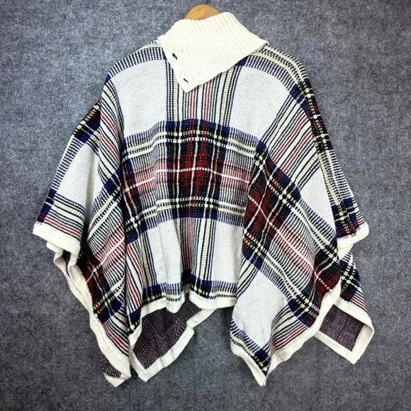 Lauren Ralph Lauren Poncho Sweater Womens S/M Cape Preppy Equestrian Black Label - Picture 2 of 7